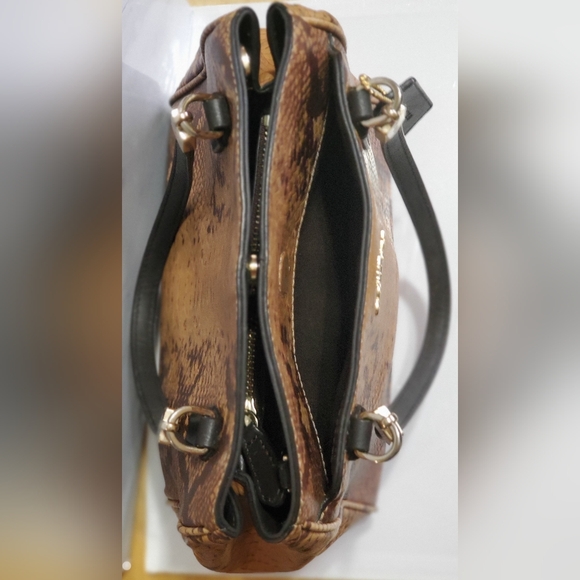 Coach Minetta Python Embossed Satchel Crossbody - Picture 10 of 16